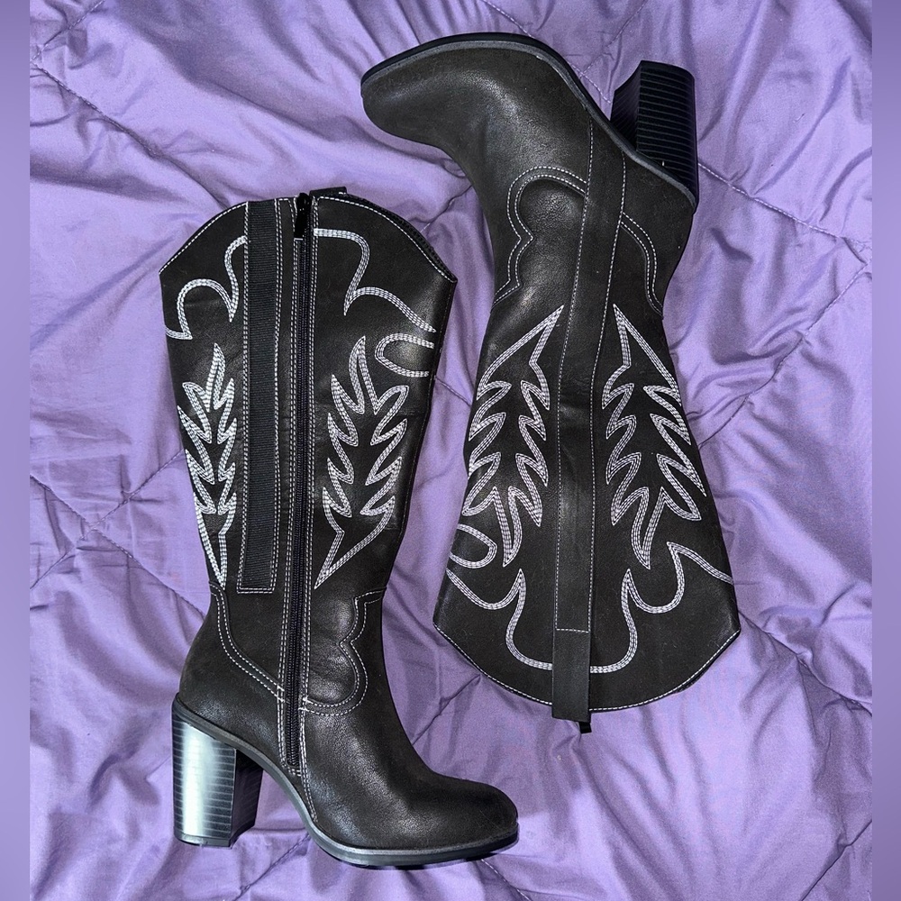 Torrid western wide calf boots